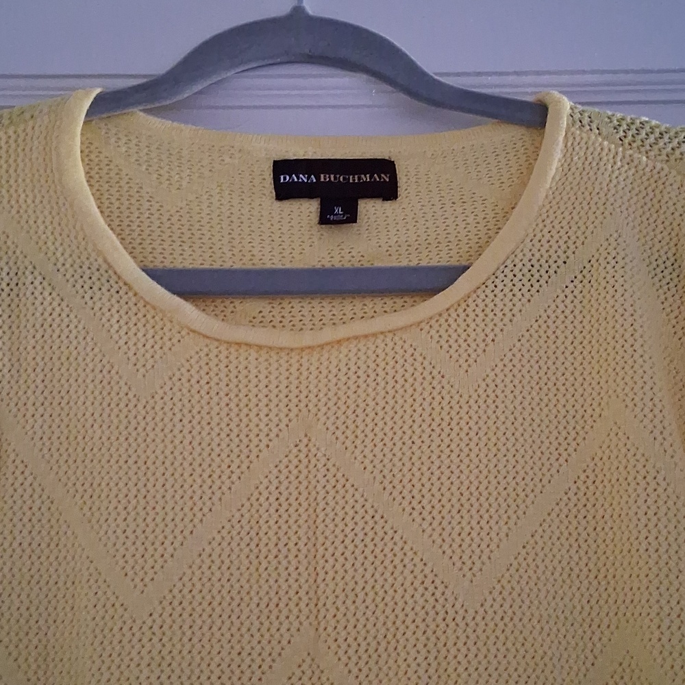 Dana Buchman Yellow Top - Picture 2 of 6